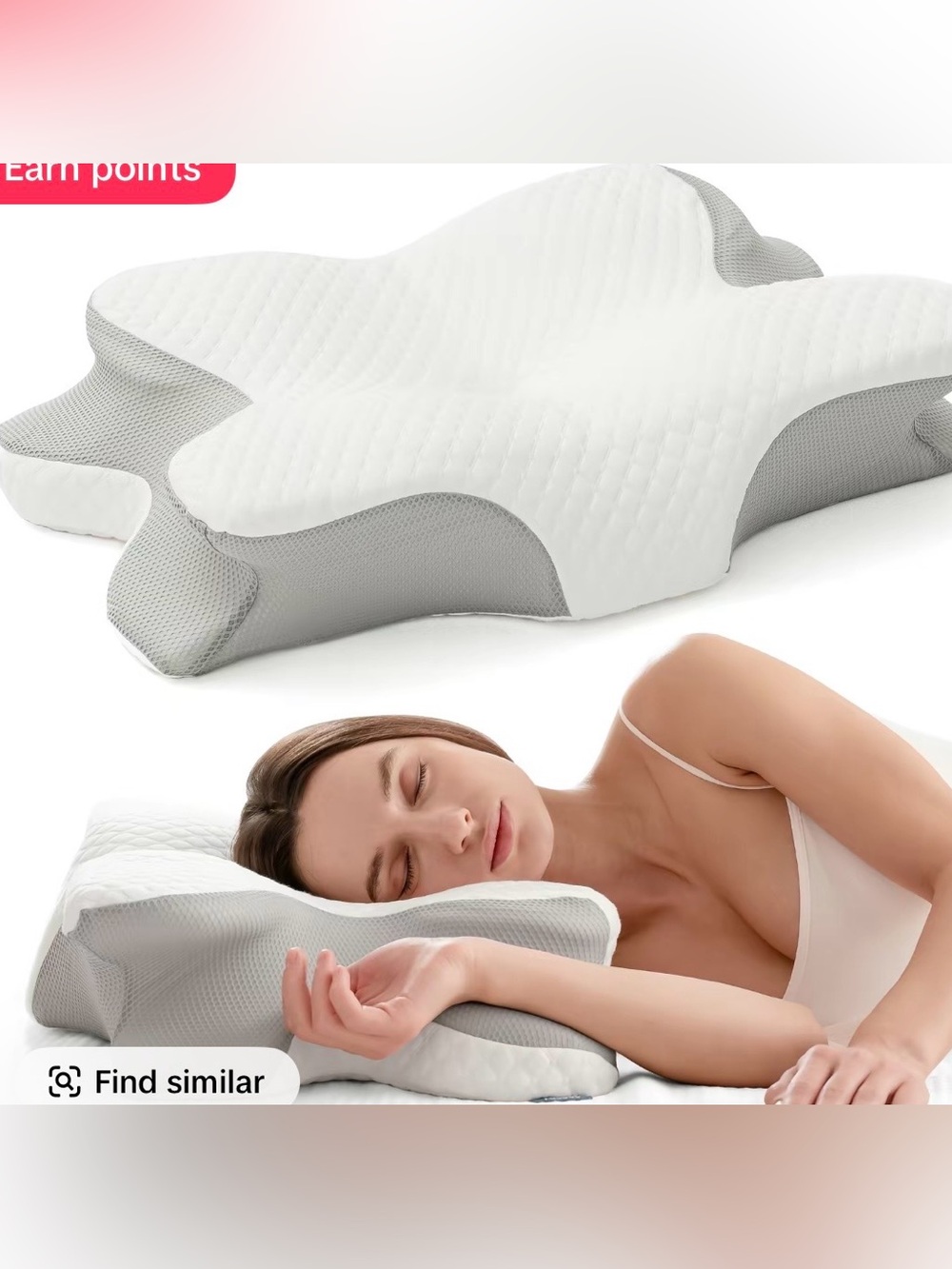 Cervical neck pillow